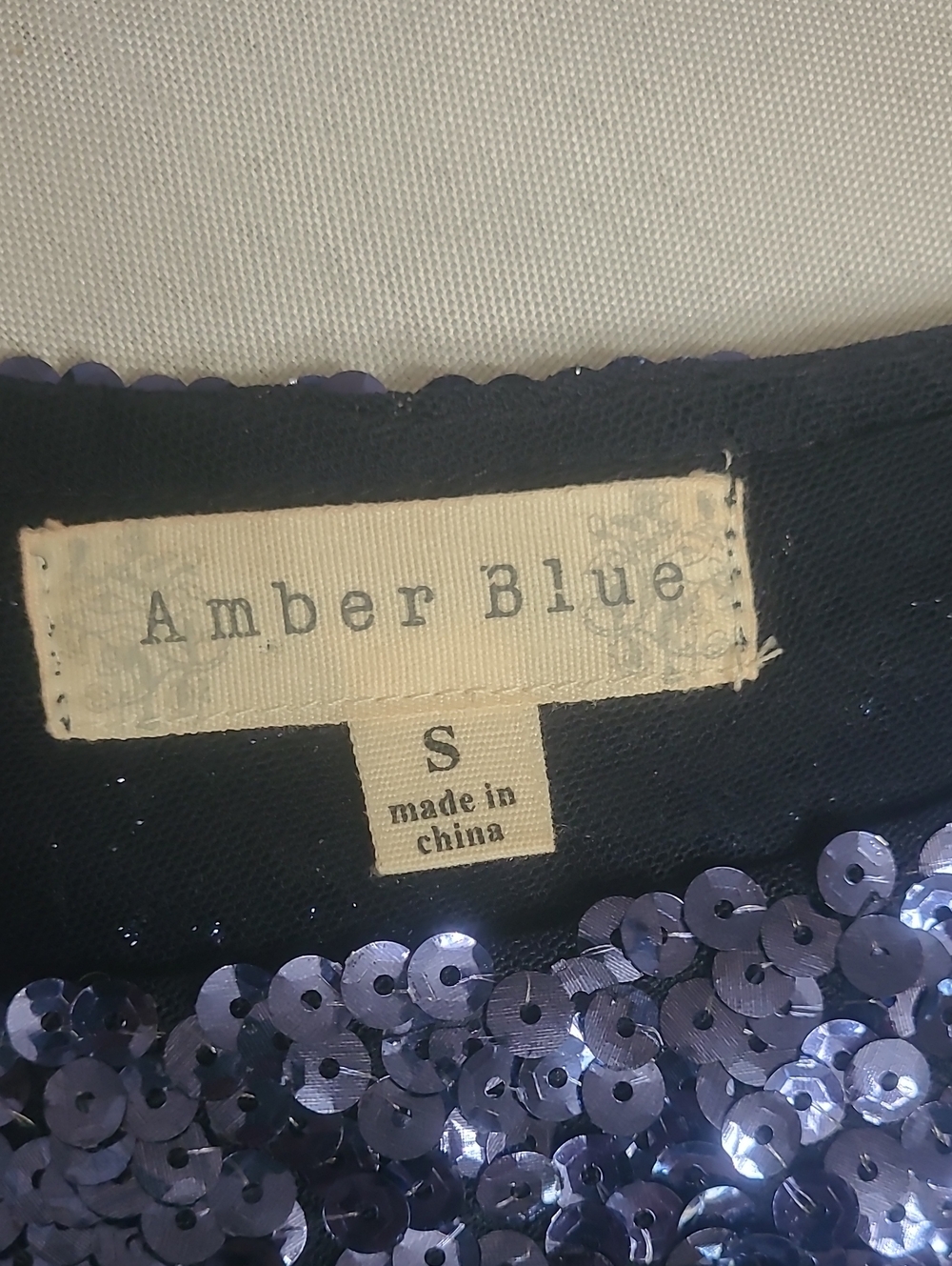 Amber Blue Sequin Mini Dress - Picture 3 of 5